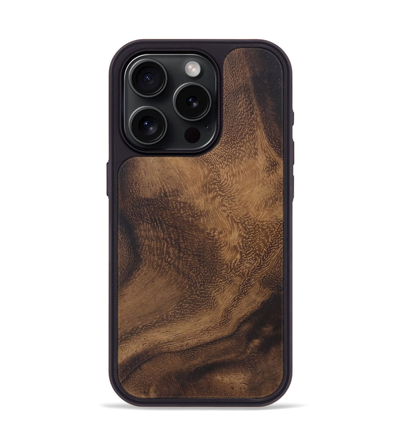 iPhone 15 Pro Wood Phone Case - Lemuel (Wood Burl, 805714)