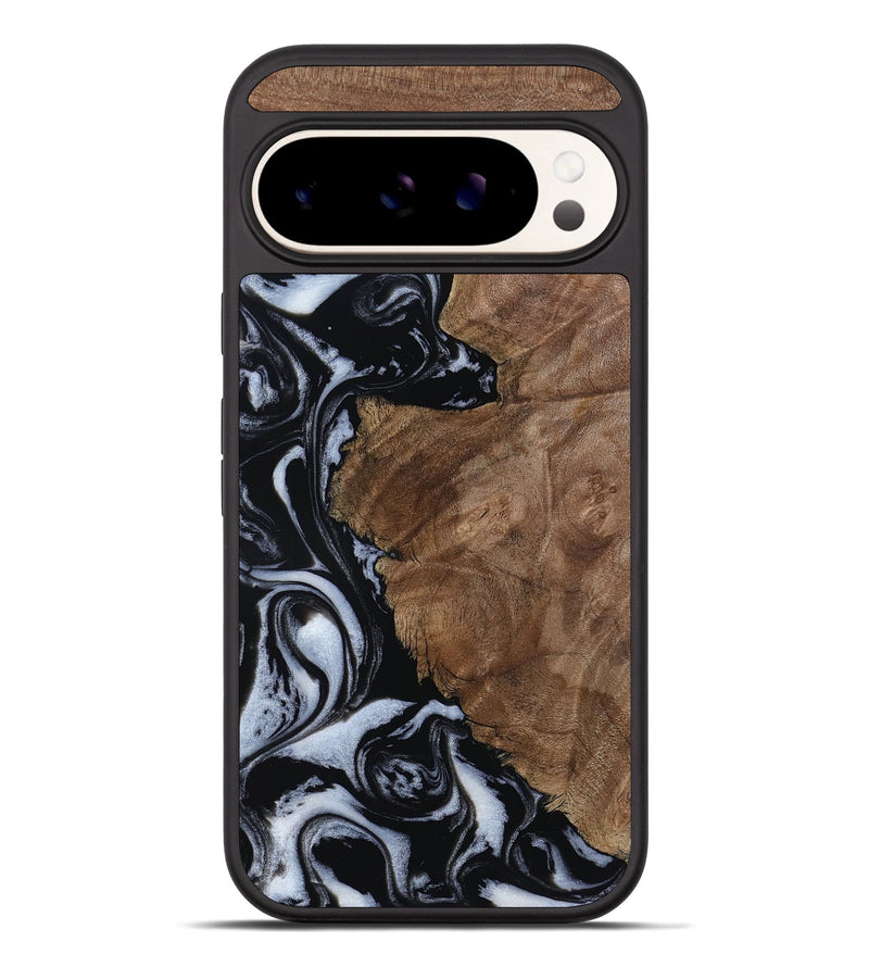 Pixel 10 Pro XL Wood Phone Case - Olivia (Black & White, 805777)