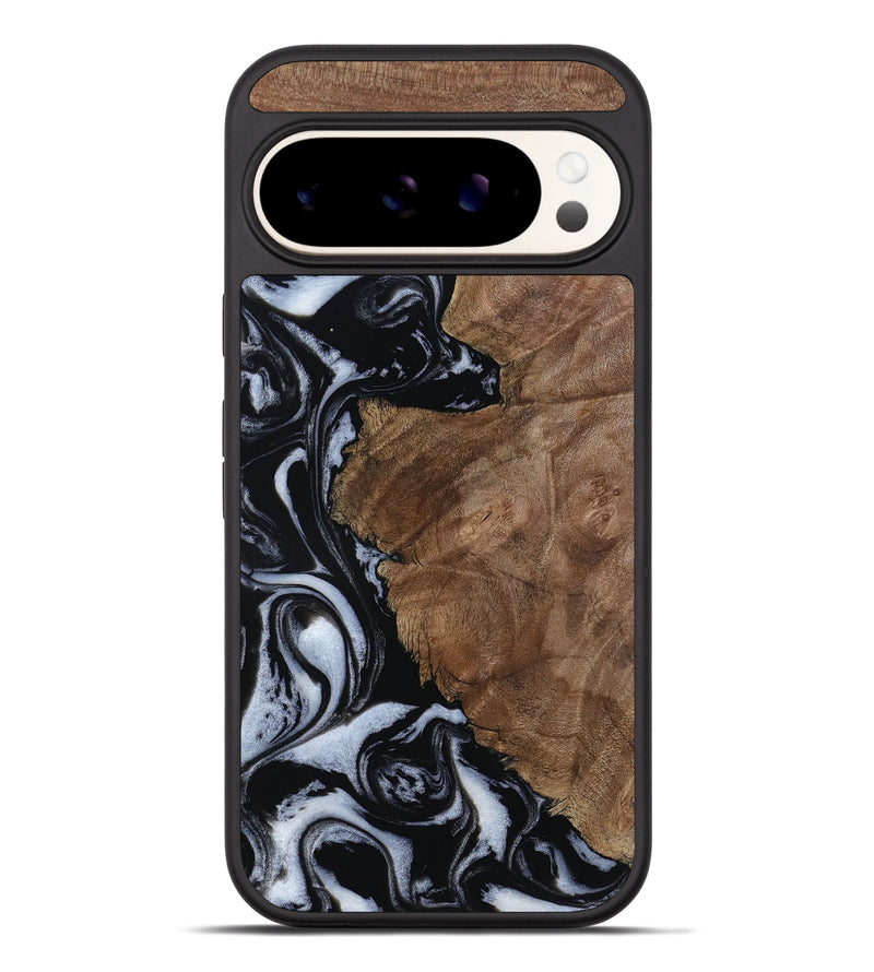 Pixel 9 Pro XL Wood Phone Case - Olivia (Black & White, 805777)