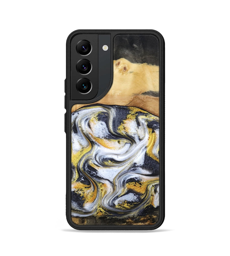 Galaxy S22 Wood Phone Case - Cullen (Black & White, 805778)
