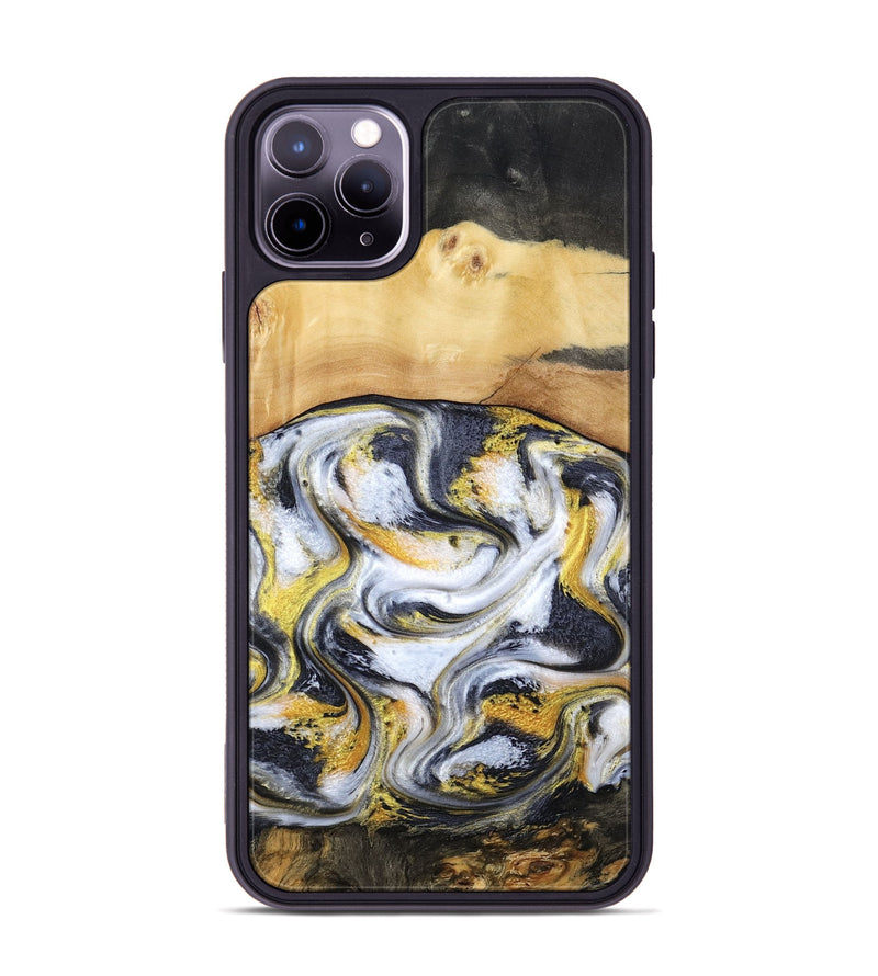 iPhone 11 Pro Max Wood Phone Case - Cullen (Black & White, 805778)