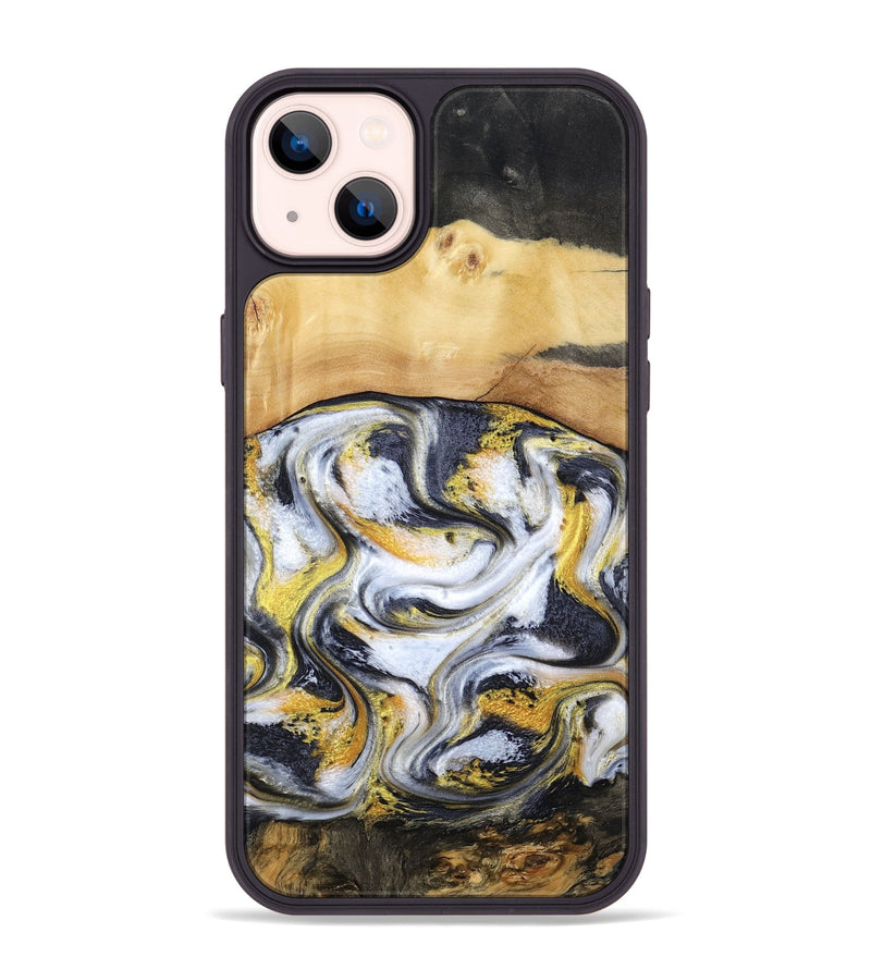 iPhone 14 Plus Wood Phone Case - Cullen (Black & White, 805778)