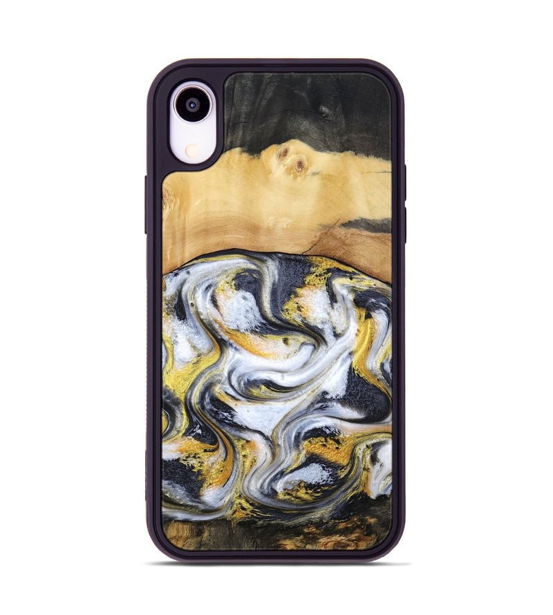 iPhone Xr Wood Phone Case - Cullen (Black & White, 805778)
