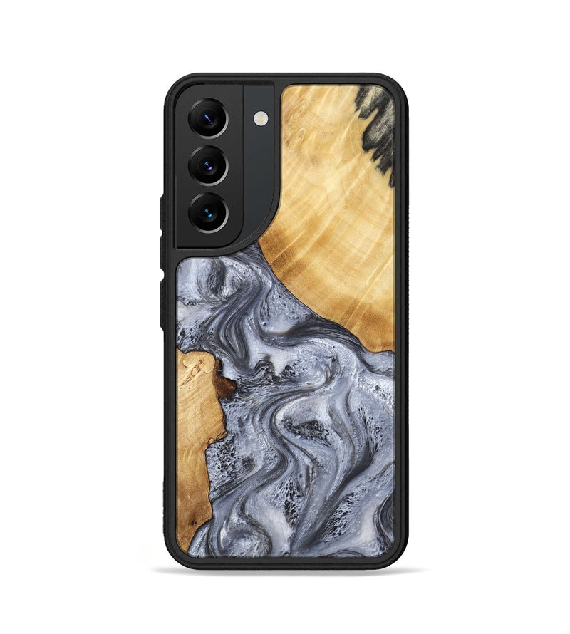 Galaxy S22 Wood Phone Case - Tarsha (Black & White, 805781)