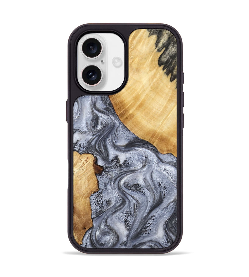 iPhone 17 Wood Phone Case - Tarsha (Black & White, 805781)