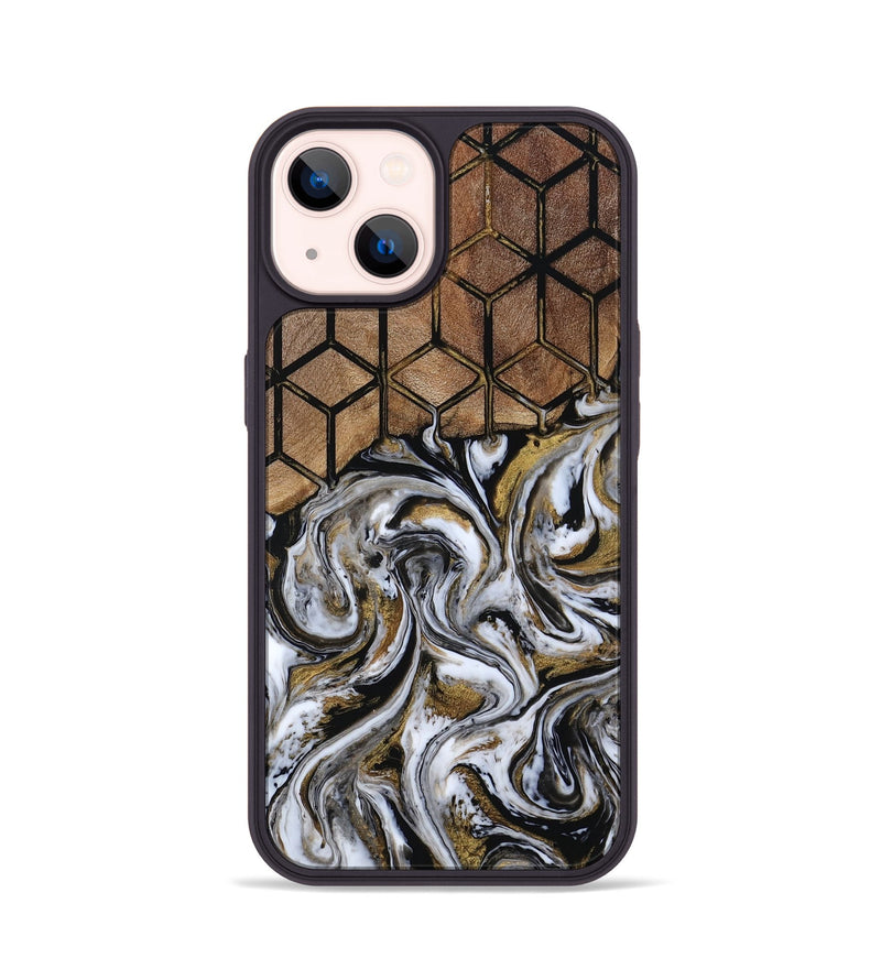 iPhone 14 Wood Phone Case - Shamika (Pattern, 805828)
