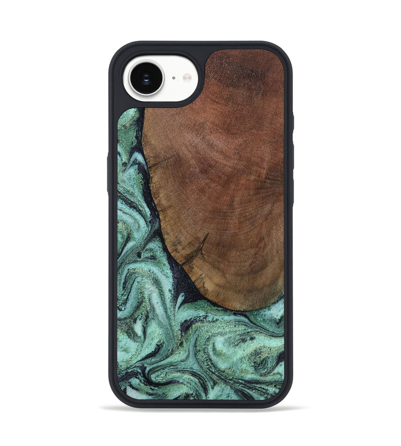 iPhone 16e Wood Phone Case - Vonda (Green, 805850)