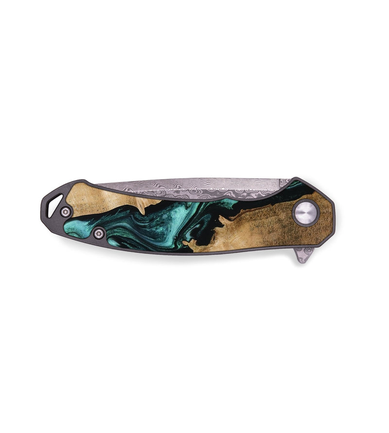 EDC Wood Pocket Knife - Tawanna (Green, 805865)