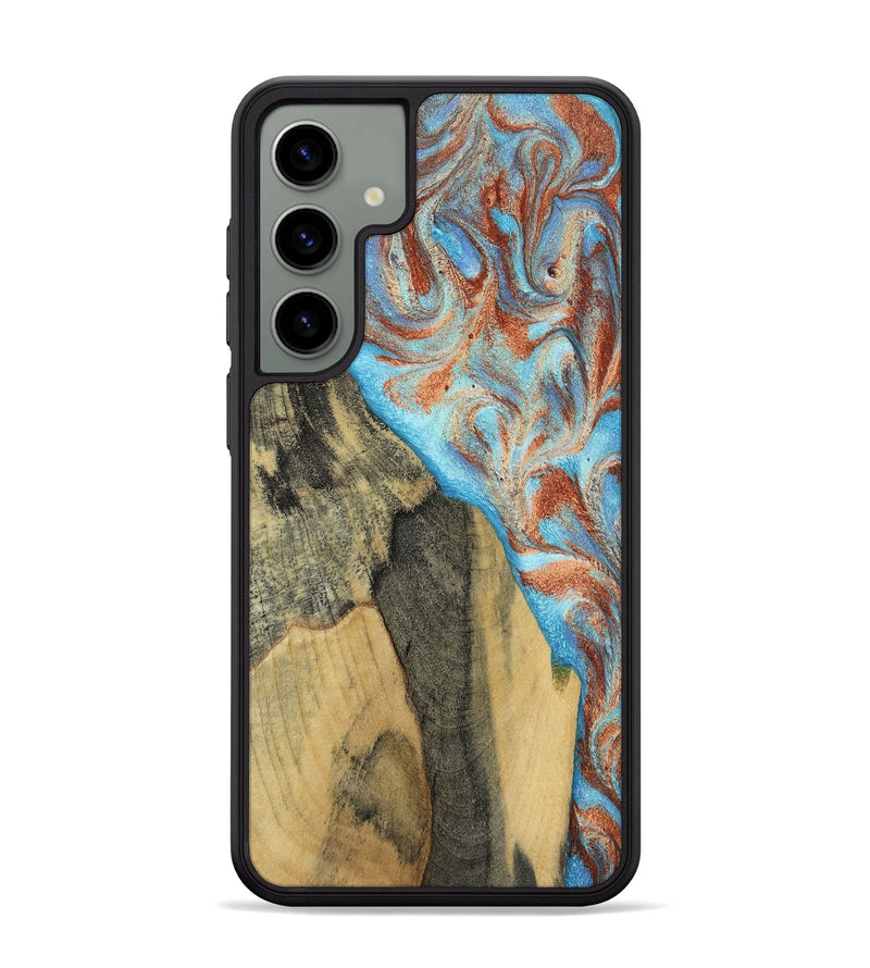 Galaxy S24 Plus Wood Phone Case - Ailany (Teal & Gold, 805932)
