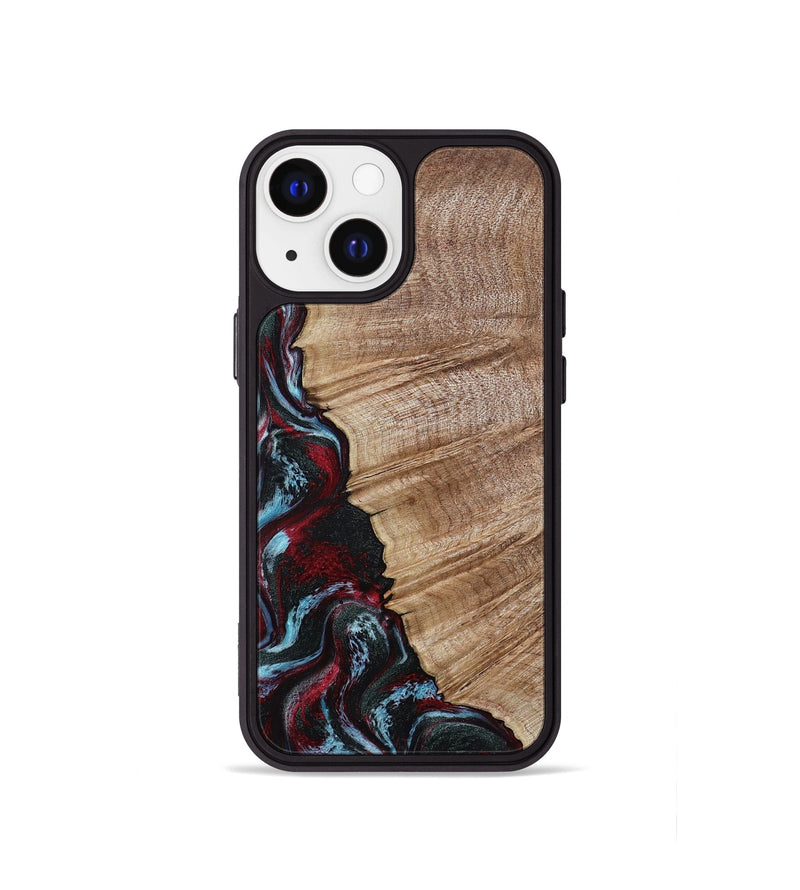 iPhone 13 mini Wood Phone Case - Mellie (Red, 805943)