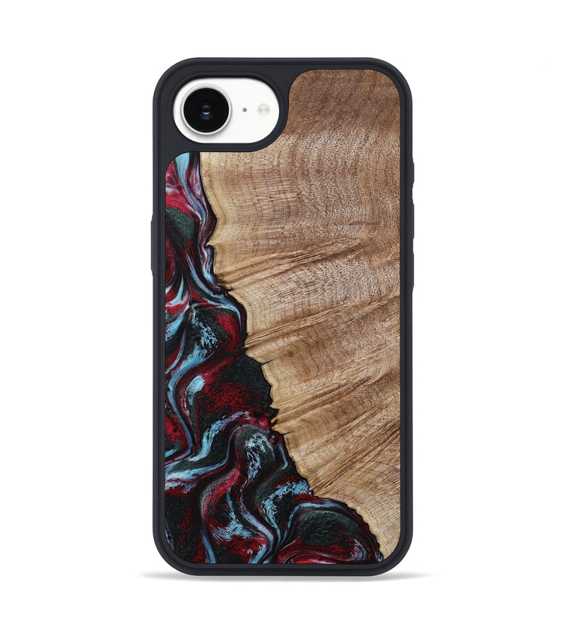 iPhone 16e Wood Phone Case - Mellie (Red, 805943)