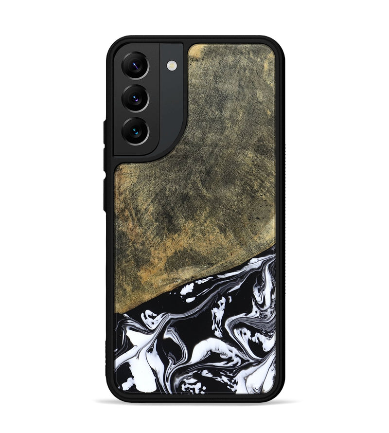 Galaxy S22 Plus Wood Phone Case - Larkin (Black & White, 805949)