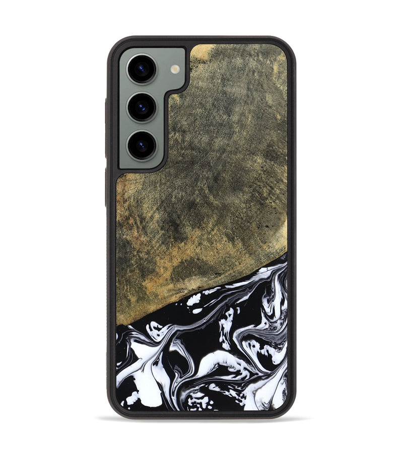Galaxy S23 Plus Wood Phone Case - Larkin (Black & White, 805949)