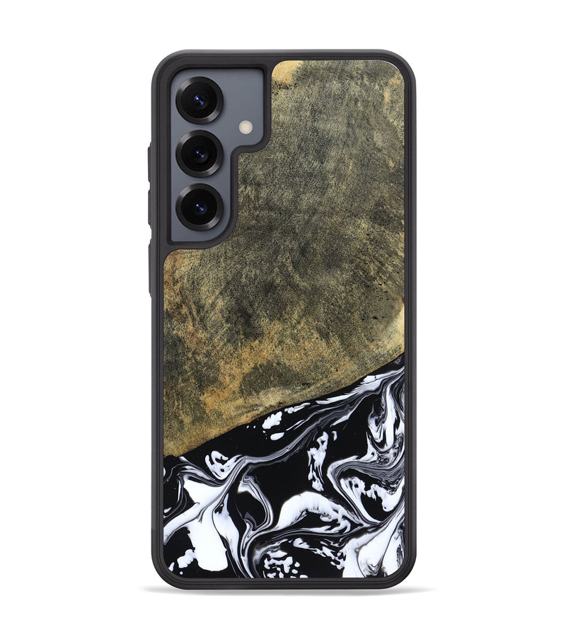 Galaxy S25 Plus Wood Phone Case - Larkin (Black & White, 805949)