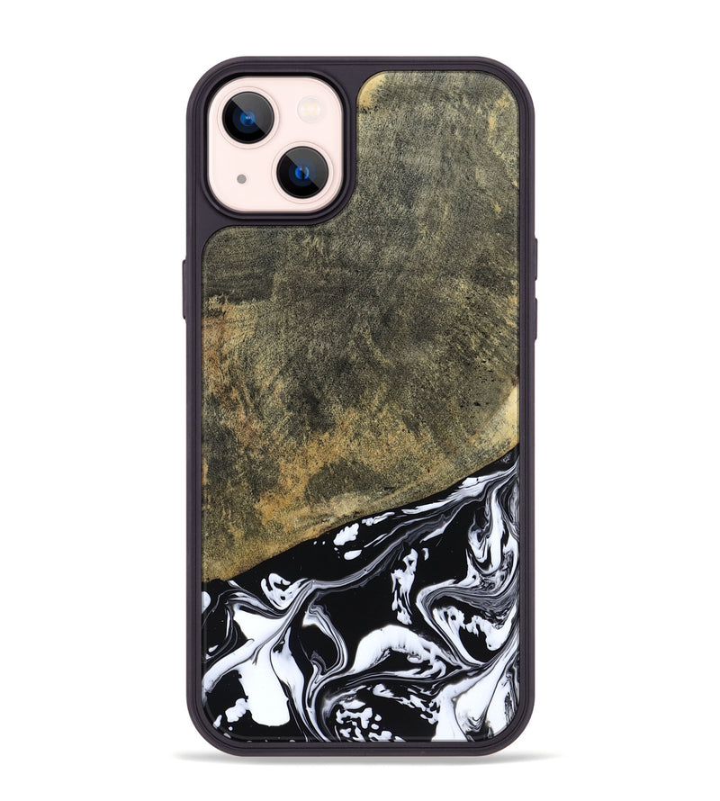 iPhone 14 Plus Wood Phone Case - Larkin (Black & White, 805949)