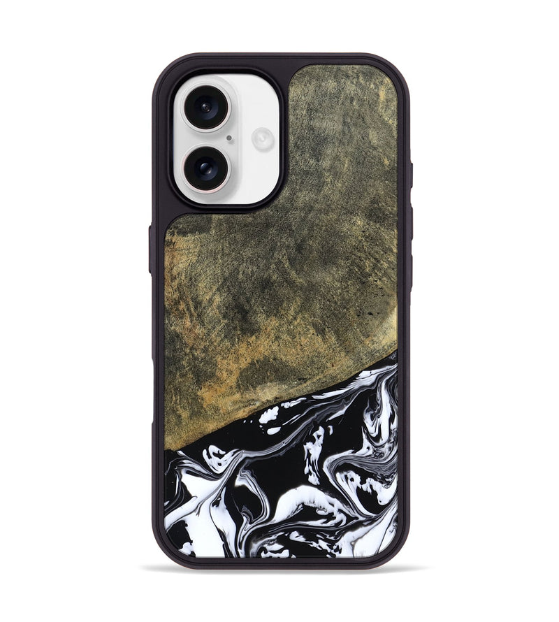 iPhone 17 Wood Phone Case - Larkin (Black & White, 805949)