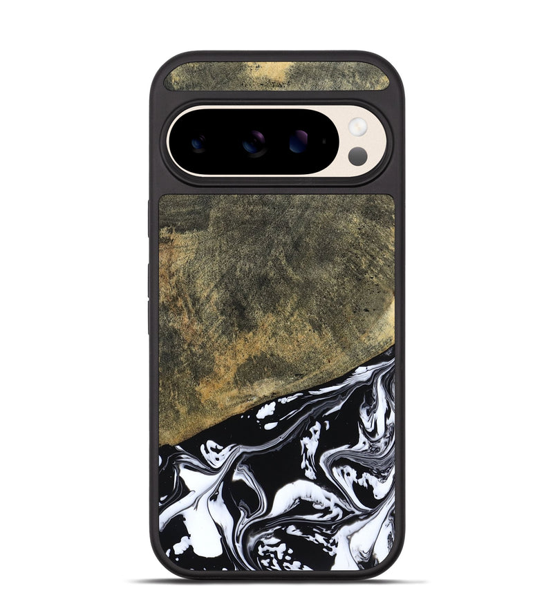 Pixel 10 Wood Phone Case - Larkin (Black & White, 805949)