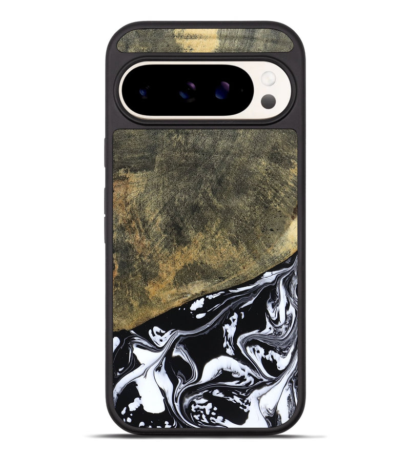 Pixel 9 Pro XL Wood Phone Case - Larkin (Black & White, 805949)
