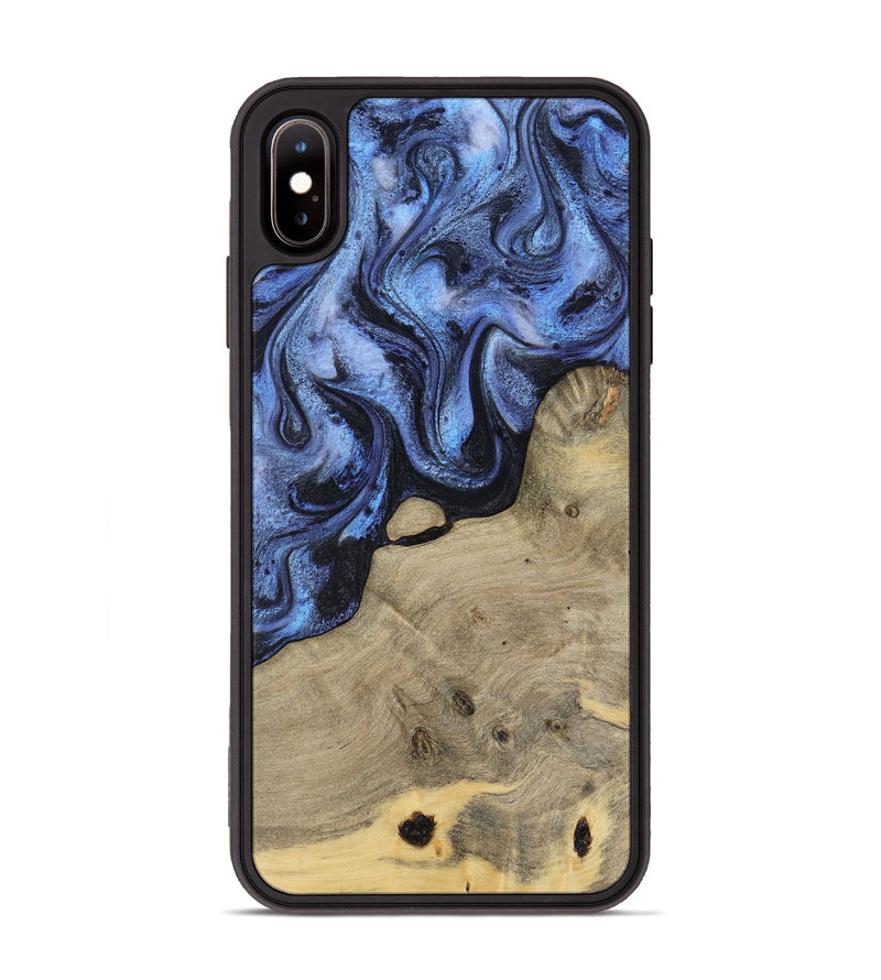 iPhone Xs Max Wood Phone Case - Crue (Blue, 805981)