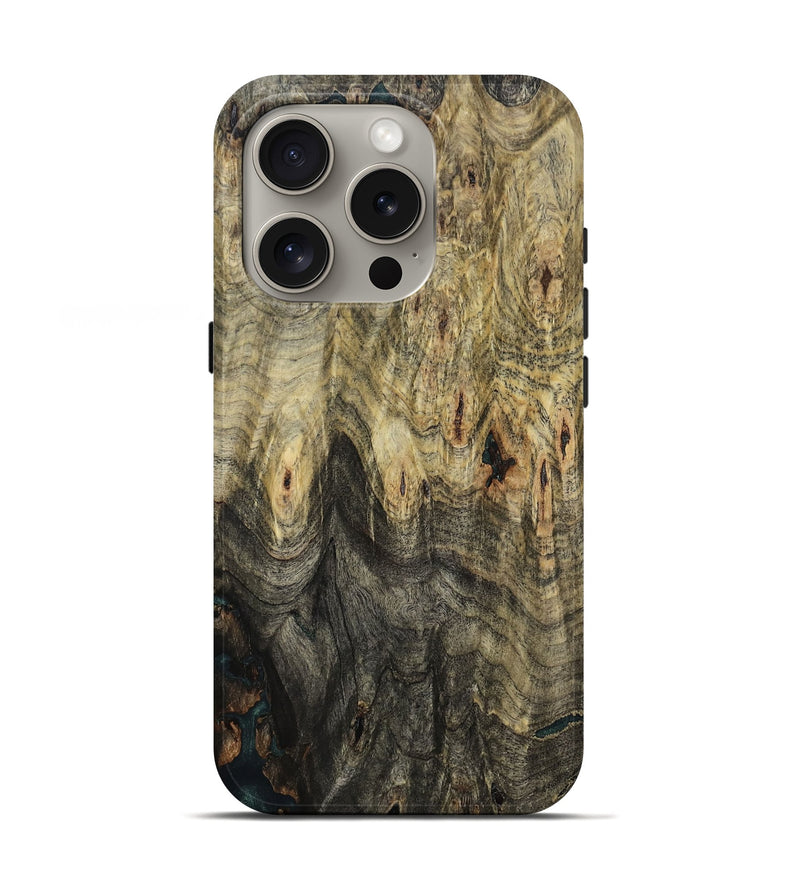 iPhone 16 Pro Wood Live Edge Phone Case - Asa (Wood Burl, 806045)