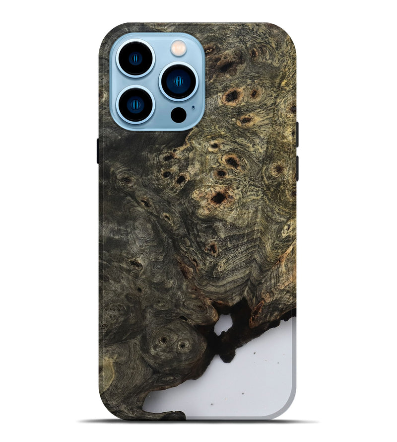 iPhone 14 Pro Max Wood Live Edge Phone Case - Leticia (Clear, 806059)