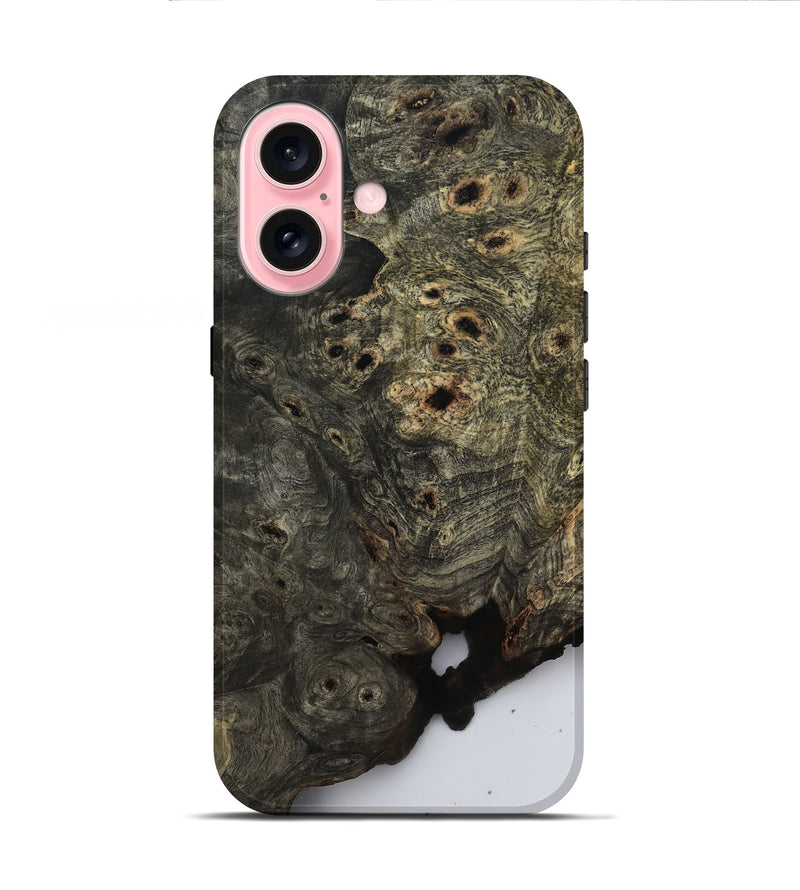 iPhone 16 Wood Live Edge Phone Case - Leticia (Clear, 806059)