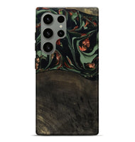 Galaxy S24 Ultra Wood Live Edge Phone Case - Monika (Green, 806061)