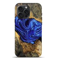 iPhone 16 Pro Max Wood Live Edge Phone Case - Max (Blue, 806062)