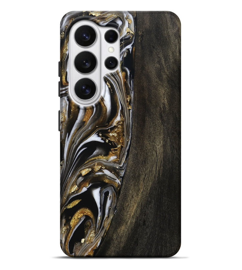 Galaxy S26 Ultra Wood Live Edge Phone Case - Daleyza (Black & White, 806073)