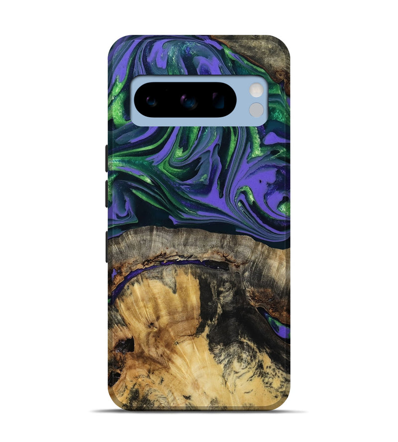 Pixel 8 Pro Wood Live Edge Phone Case - Tarah (Purple, 806074)