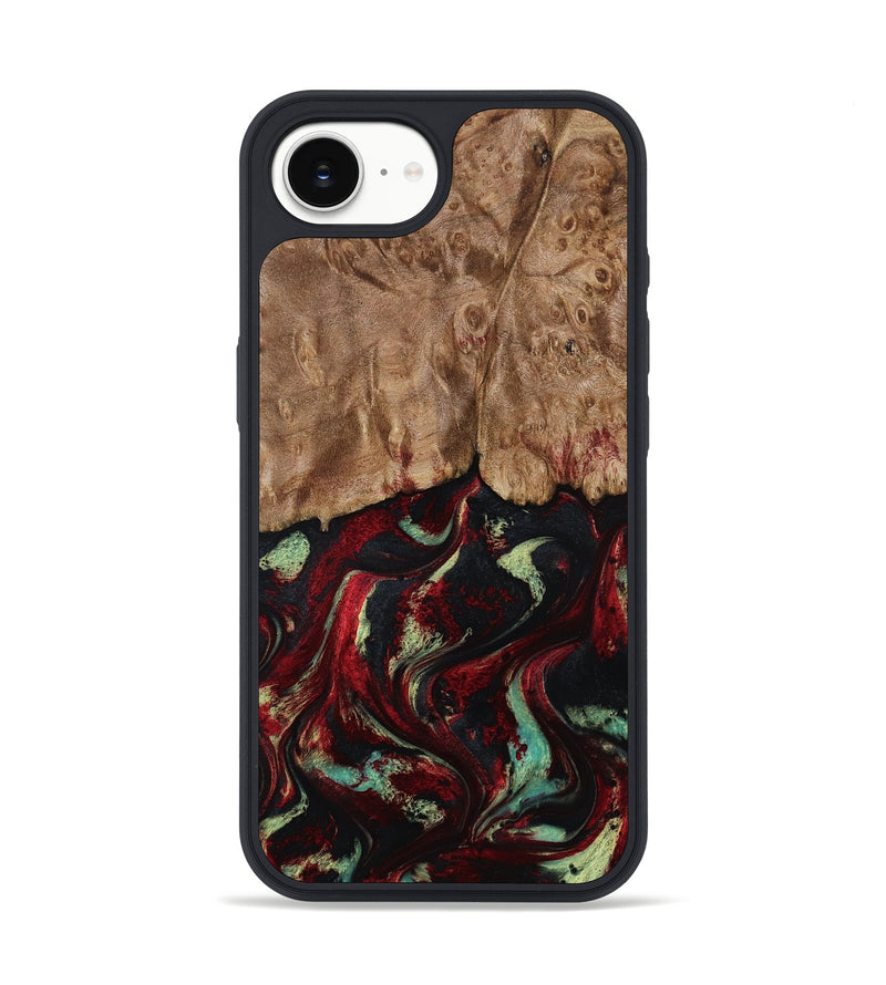 iPhone 16e Wood Phone Case - Terese (Red, 806103)