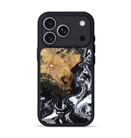 iPhone 17 Pro Wood Phone Case - Callan (Black & White, 806112)
