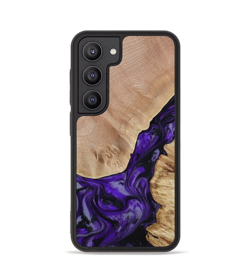 Galaxy S23 Wood Phone Case - Nestor (Purple, 806421)