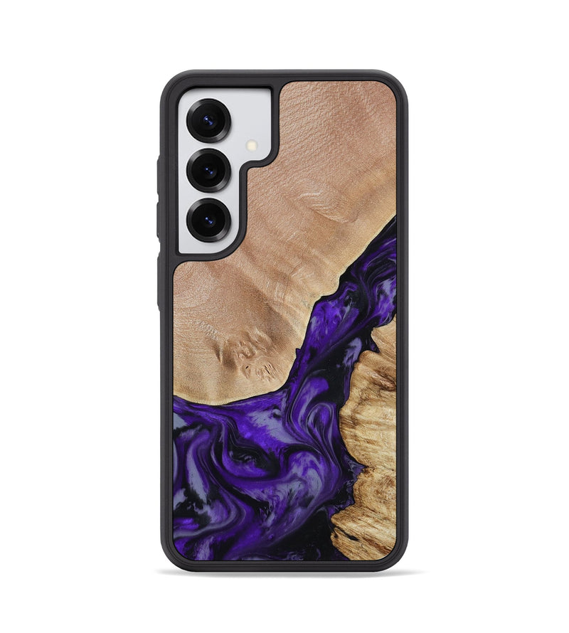 Galaxy S25 Wood Phone Case - Nestor (Purple, 806421)