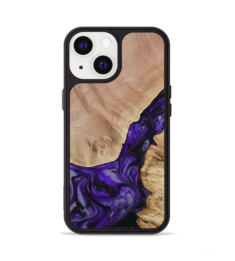 iPhone 13 Wood Phone Case - Nestor (Purple, 806421)