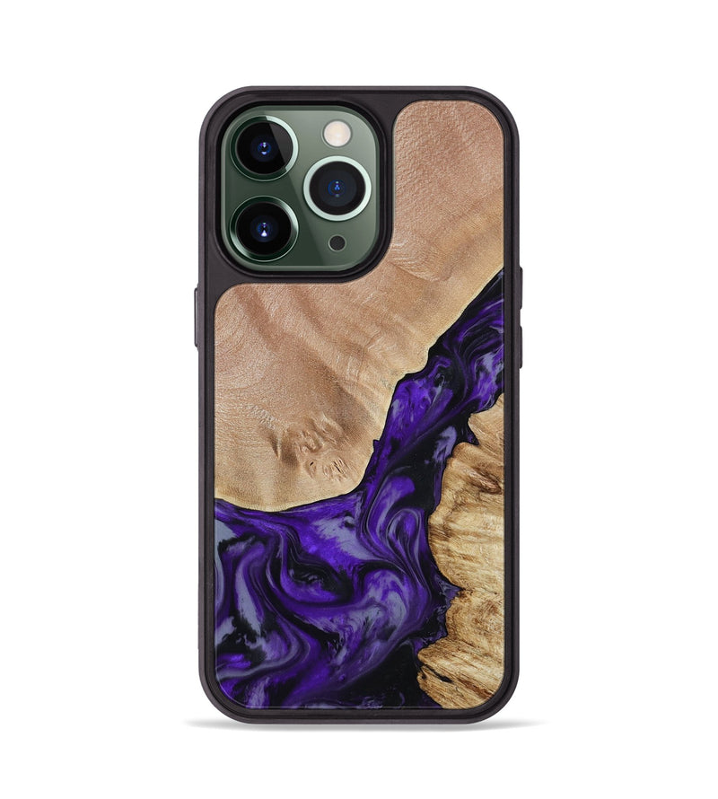 iPhone 13 Pro Wood Phone Case - Nestor (Purple, 806421)