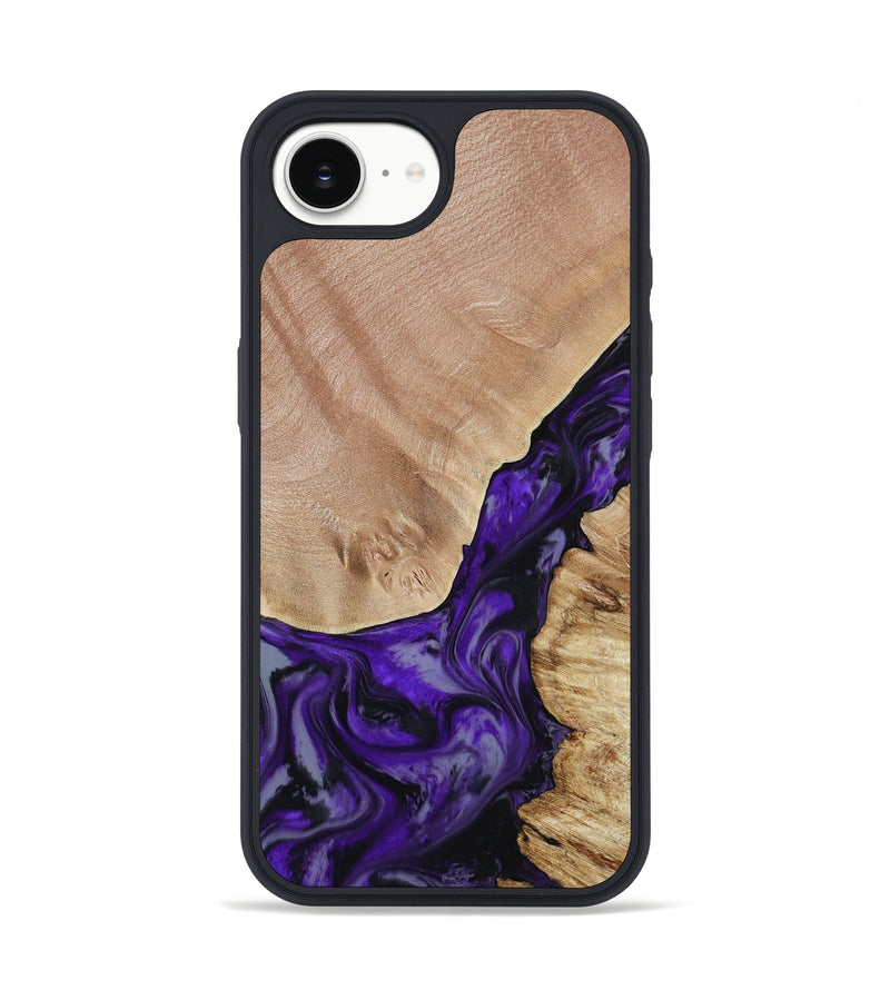 iPhone 16e Wood Phone Case - Nestor (Purple, 806421)