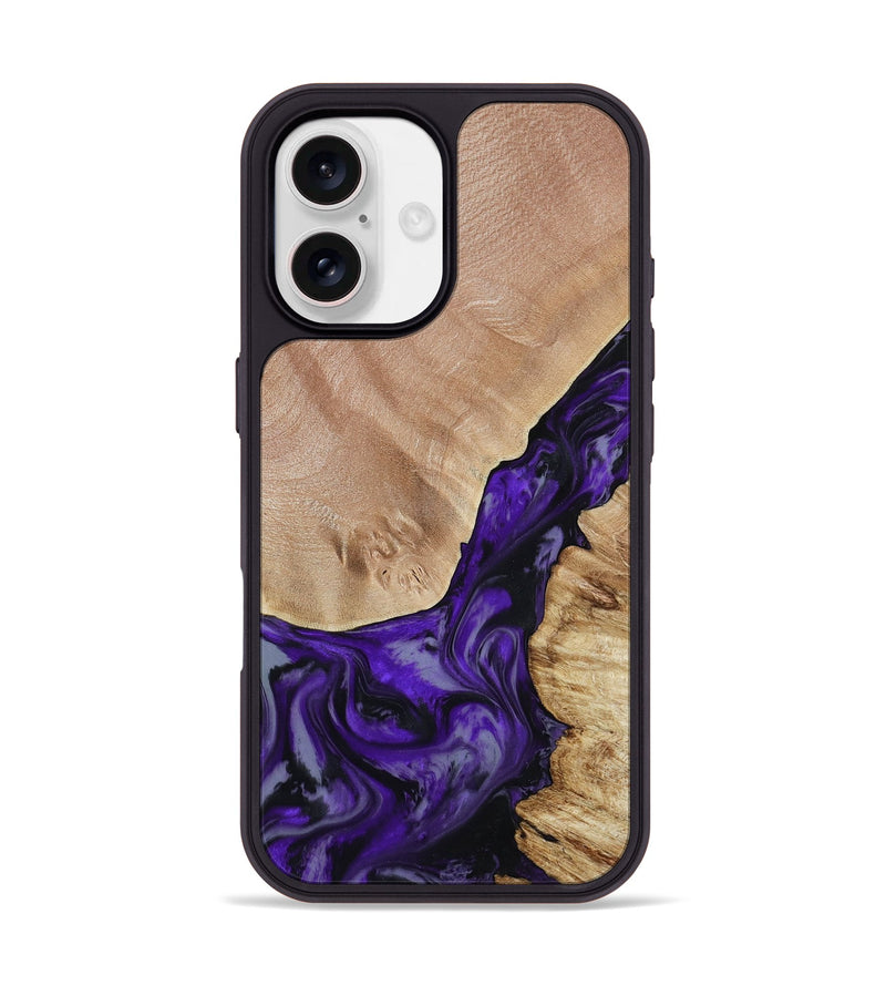 iPhone 17 Wood Phone Case - Nestor (Purple, 806421)