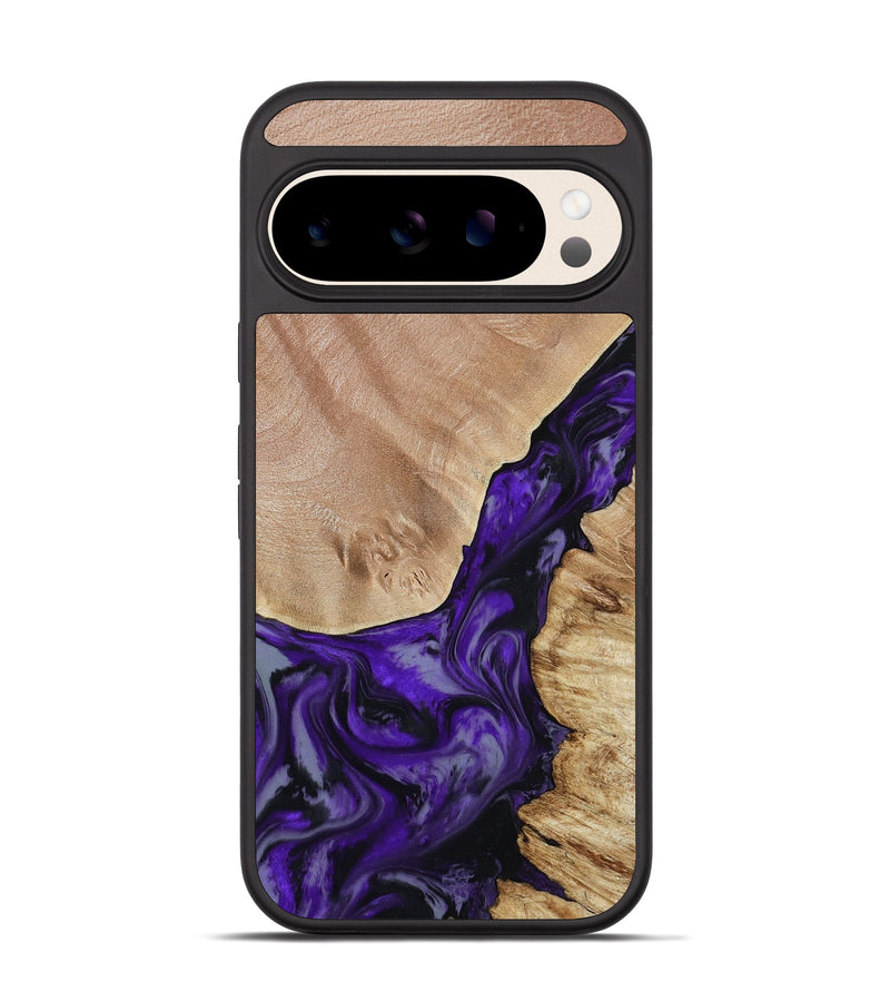 Pixel 10 Wood Phone Case - Nestor (Purple, 806421)