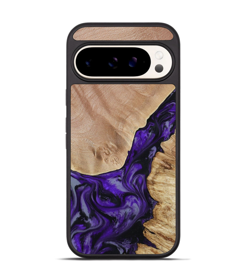 Pixel 9 Pro Wood Phone Case - Nestor (Purple, 806421)