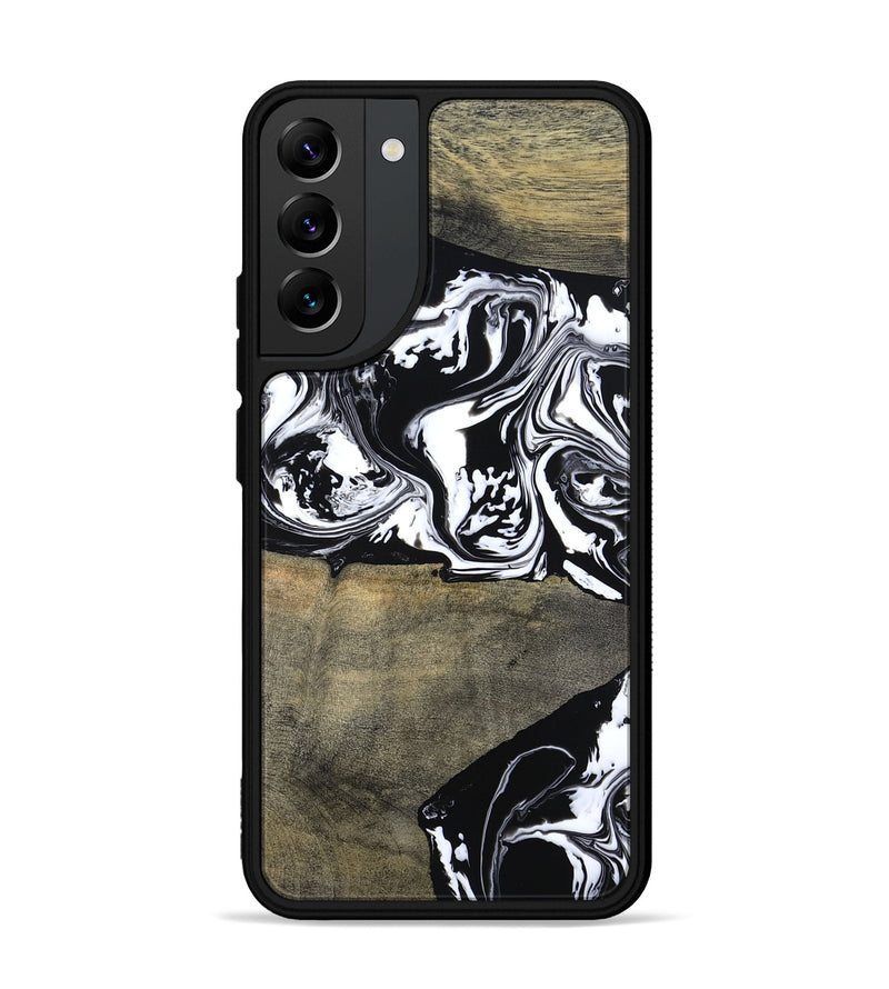 Galaxy S22 Plus Wood Phone Case - Golda (Black & White, 806422)