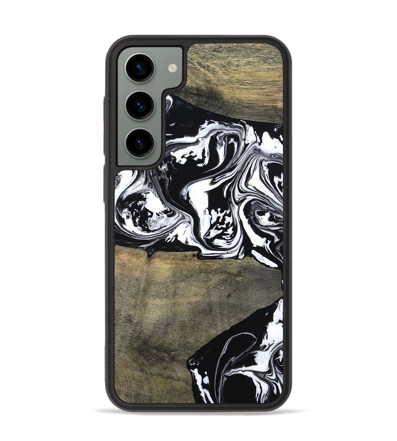 Galaxy S23 Plus Wood Phone Case - Golda (Black & White, 806422)