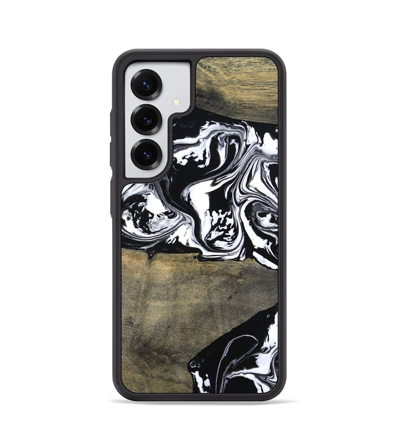 Galaxy S25 Wood Phone Case - Golda (Black & White, 806422)