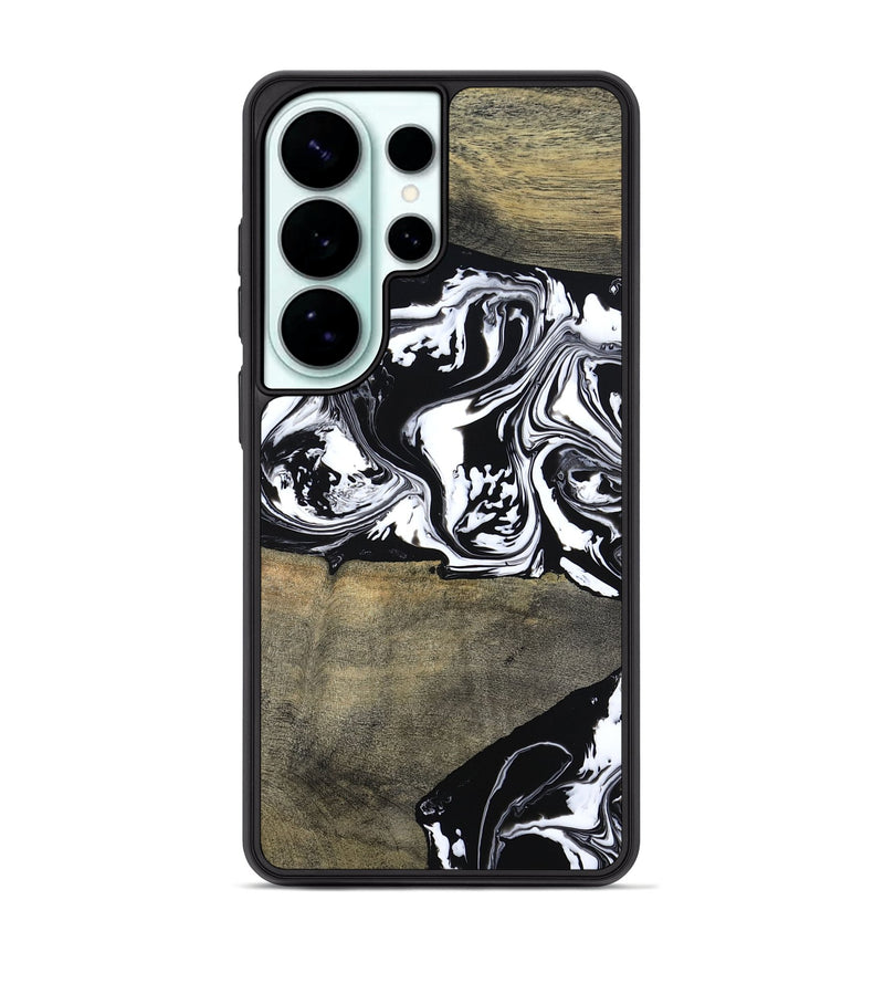 Galaxy S26 Ultra Wood Phone Case - Golda (Black & White, 806422)