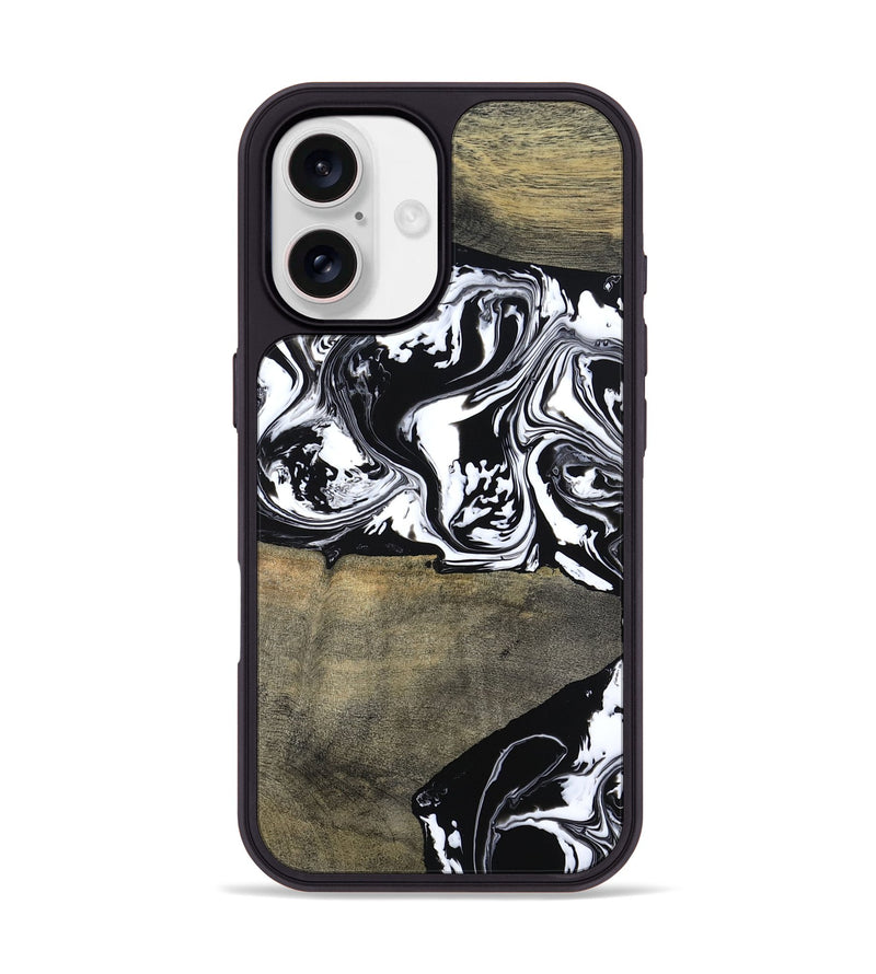 iPhone 17 Wood Phone Case - Golda (Black & White, 806422)