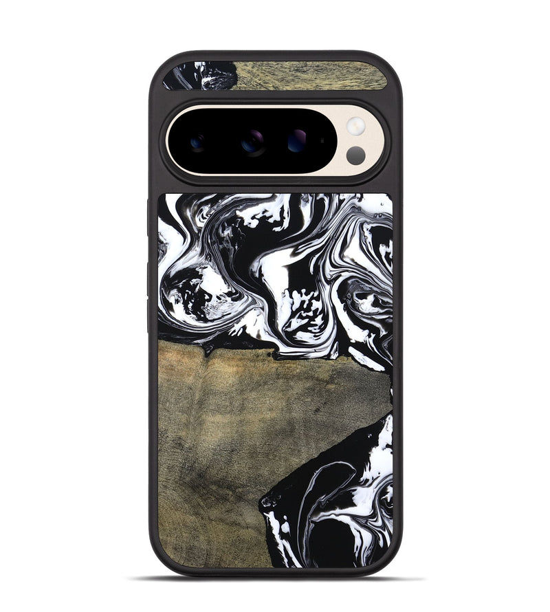 Pixel 10 Wood Phone Case - Golda (Black & White, 806422)