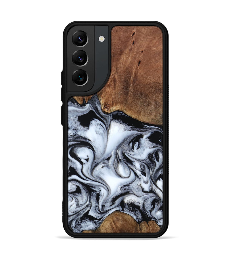 Galaxy S22 Plus Wood Phone Case - Todd (Black & White, 806423)