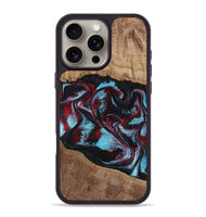 iPhone 16 Pro Max Wood Phone Case - Isiah (Red, 806425)