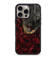 iPhone 16 Pro Max Wood Phone Case - Mintie (Red, 806426)