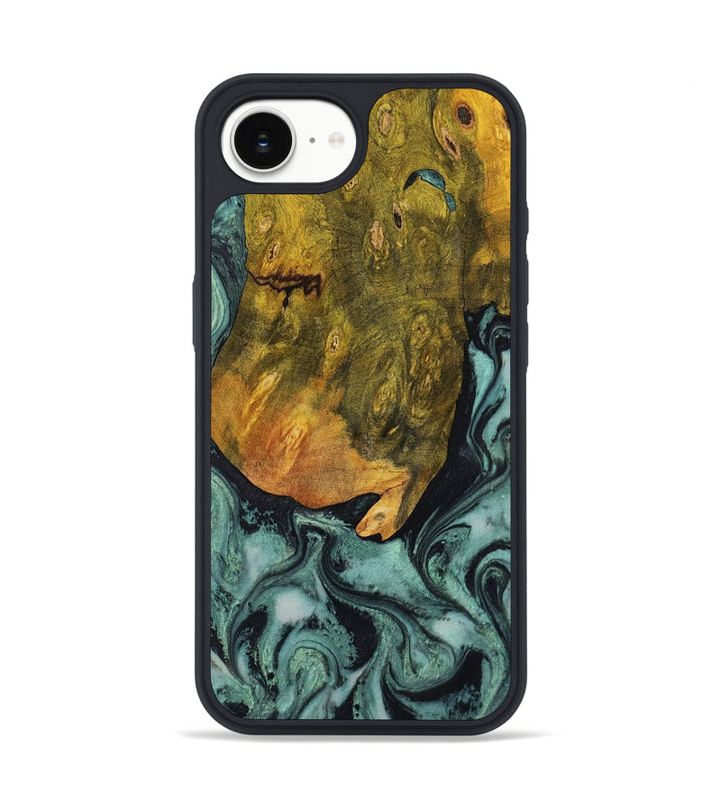 iPhone 16e Wood Phone Case - Tatiana (Green, 806439)